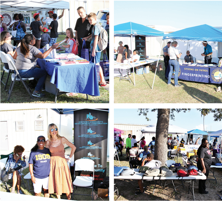 Vendors at the National Night Out event